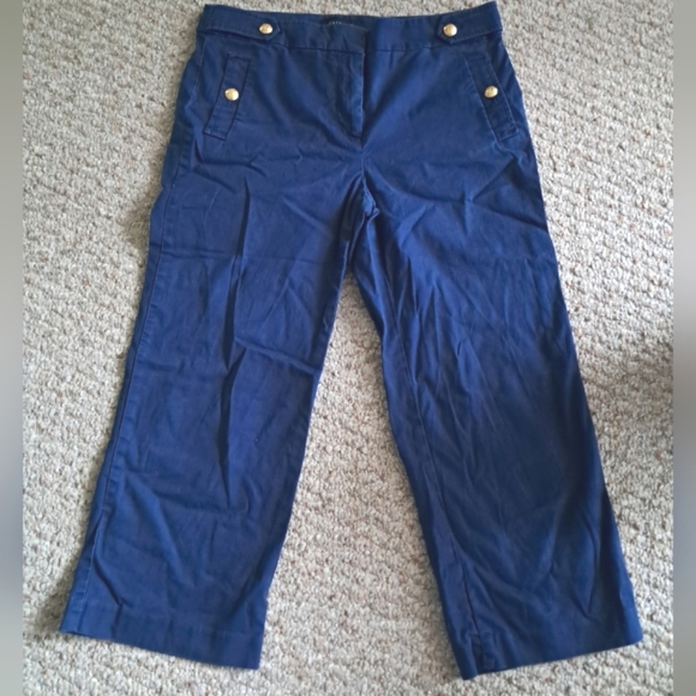Navy blue trousers
